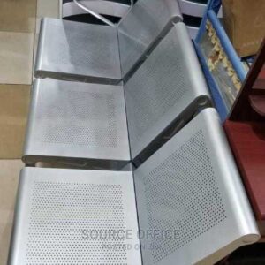 2 seat steel airport bench heavy duty
