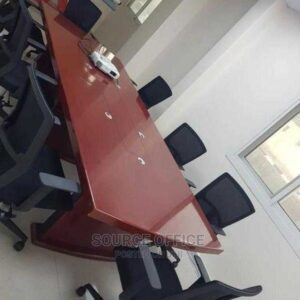8 seater boardroom table oak