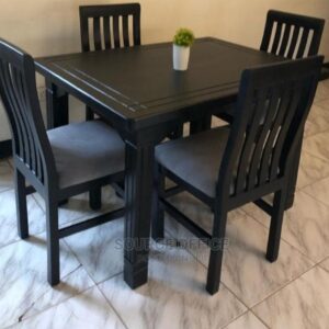 comfortable four seat chair table