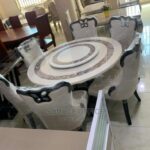 contemporary durable stone dining