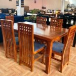 durable grain finish dining