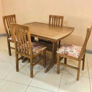 elegant neutral wood dining set