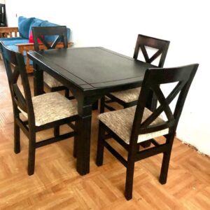 elegant wooden chair table