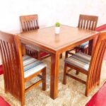 luxury four chair dining table