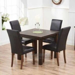 modern black dining table set