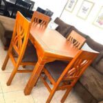 modern wood finish dining set