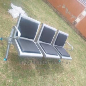 plush backrest 3 seat bench