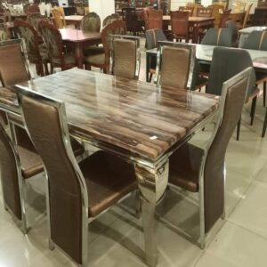 premium open space marble dining