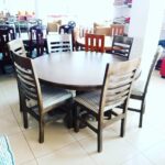 premium upholstered wood table