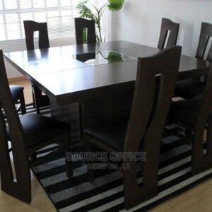 spacious family gathering table