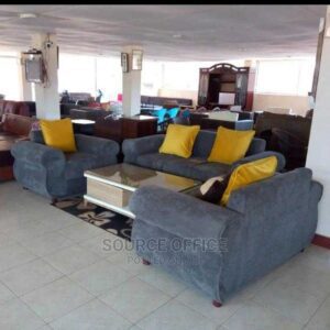 spacious family sofa soft fabric