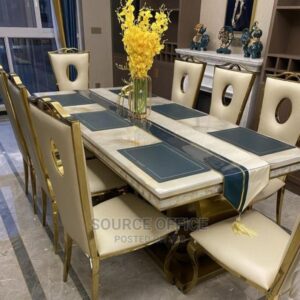 spacious marble table comfort