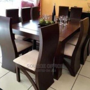 spacious modern dining set