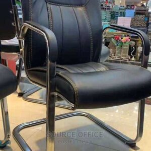 stylish leather visitor chair corporate office