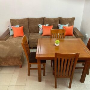 stylish wood top dining table