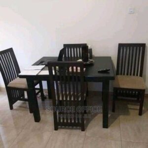 walnut finish 4 seater dining