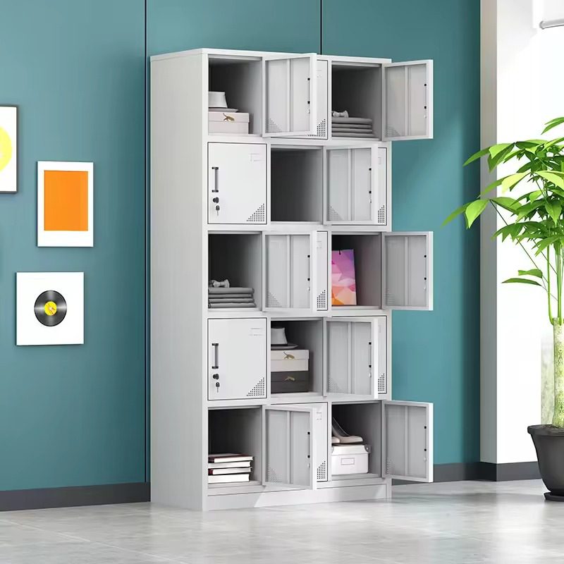 15-locker-steel-office-filing-storage-cabinet 15-Locker Office Filing Cabinet Secure Multi-Compartment Steel Storage Unit - Image 1
