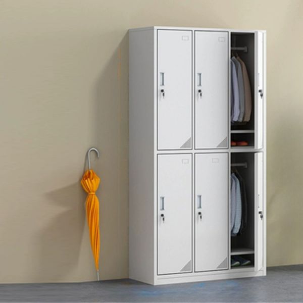 6-locker-steel-storage-filing-cabinet-lockable 6-Locker Storage Filing Cabinet Lockable Steel Office Organizer Unit - Image 1