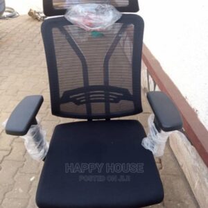 adjustable mesh chair with armrests