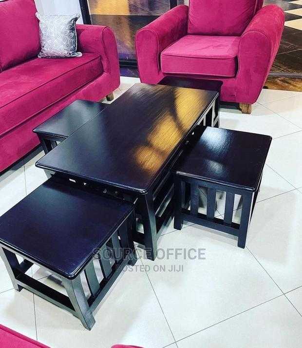 airbnb-living-room-coffee-table-kampala Premium Wood-Look Coffee Table for Contemporary Interiors - Image 1