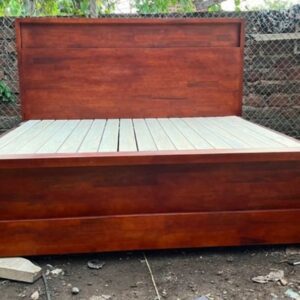 beige study bed unit