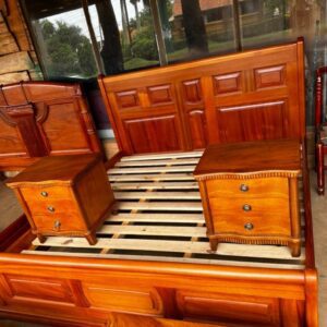 beige study workstation bed