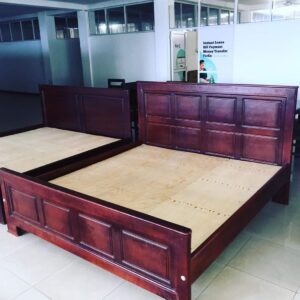 beige velvet study bed