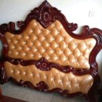 Emperor Walnut Wooden Bed Frame with Contemporary Styling