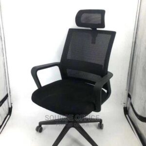 black manager mesh desk chair