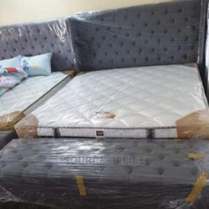 black study bed with drawers