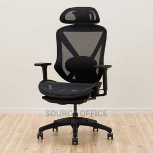 breathable black task chair