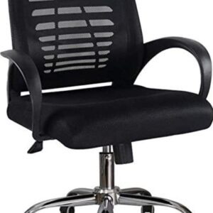 breathable office chair with lumbar comfort