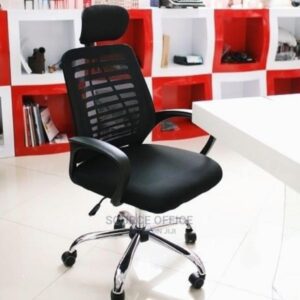 breathable office chair with smooth casters