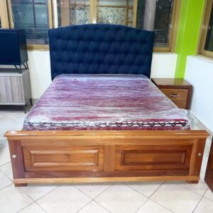 charcoal fabric storage bed