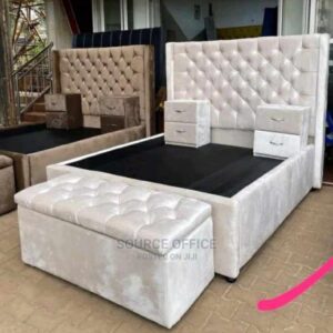 charcoal study bed modern