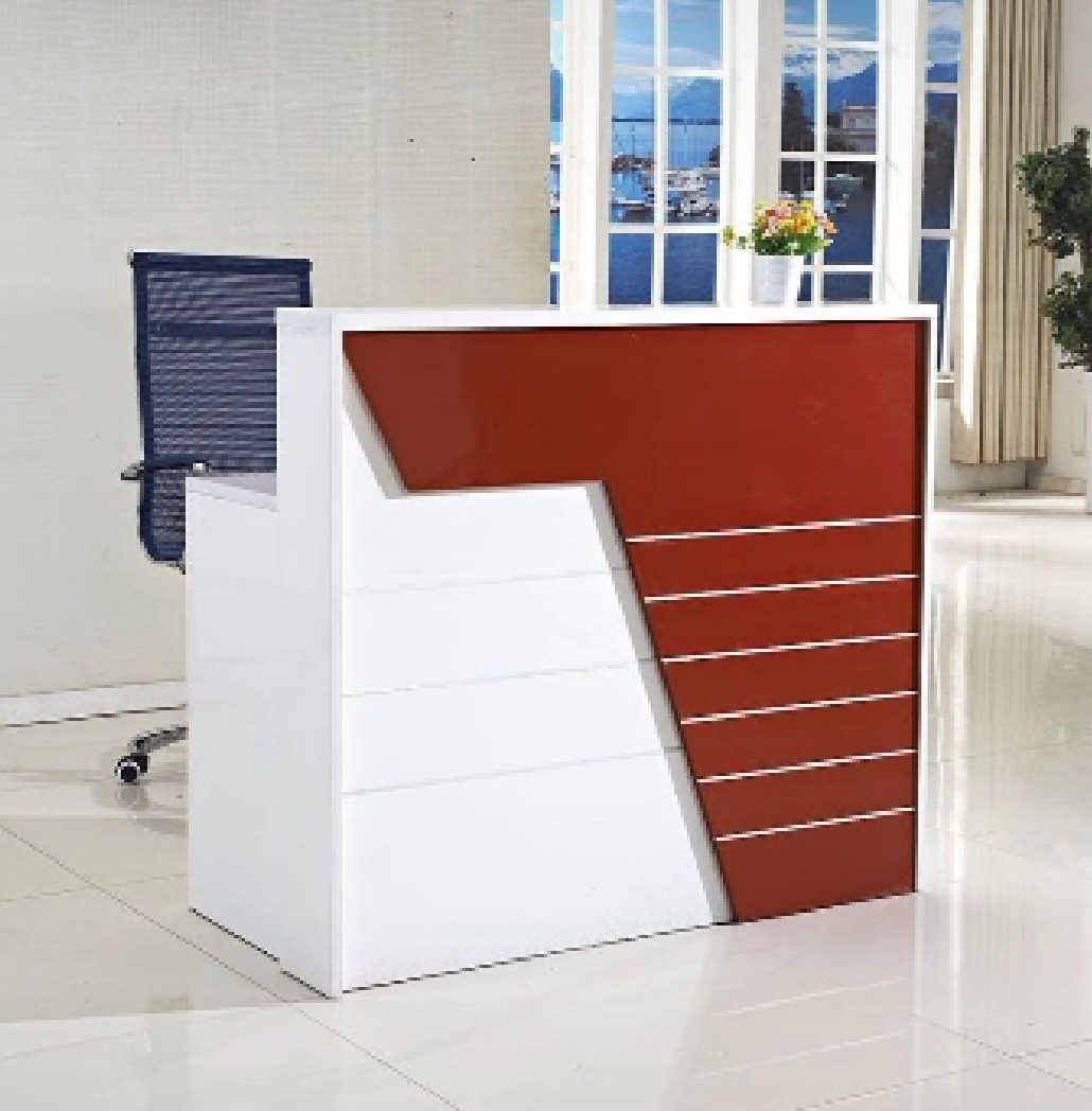 commercial-front-desk-for-offices Modern Reception Desk Uganda 1.4m Office Furniture Kampala for Hotels Salons and Clinics - Image 1