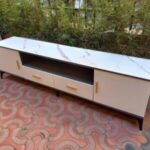 Rustic Wooden Media Stand for Family Homes Uganda