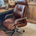 corporate leather chair with armrests