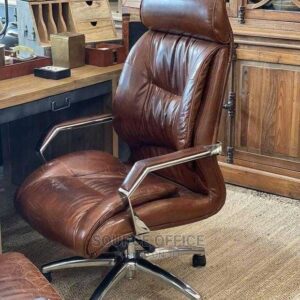 corporate leather chair with armrests