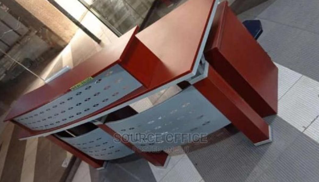 durable-commercial-reception-furniture Professional Clinic Reception Desk Uganda Modern Style - Image 1