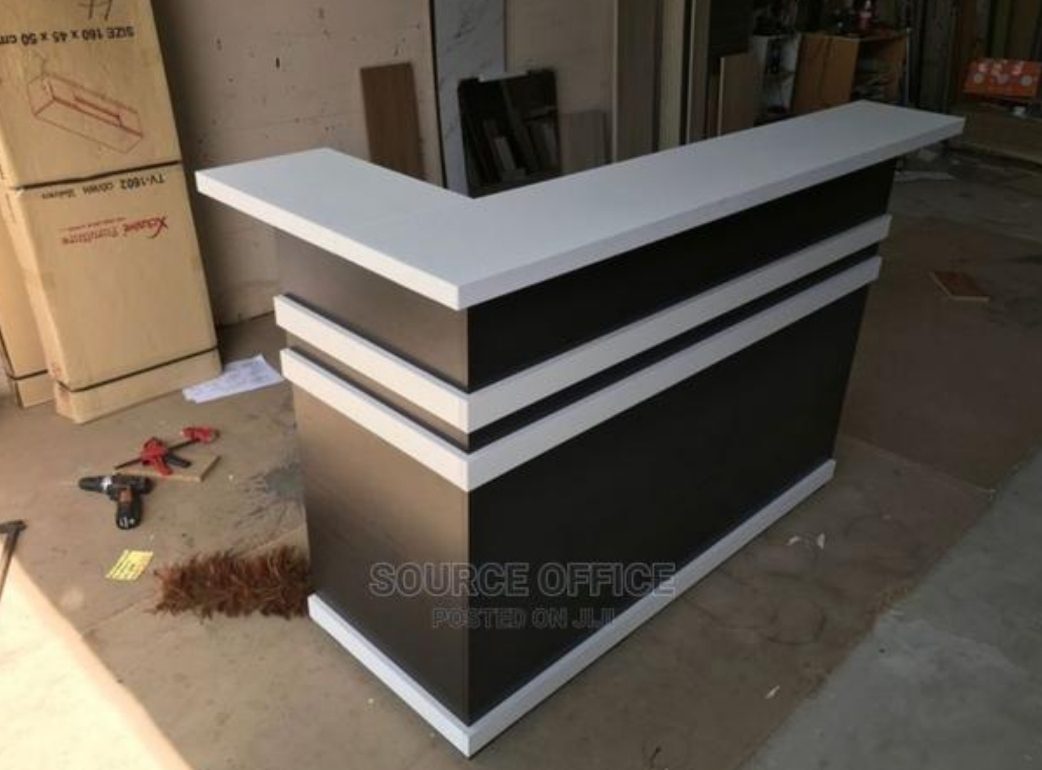 durable-reception-furniture-for-businesses Office Front Desk with Storage Drawers Uganda Kampala Secure Lockable Filing System - Image 1