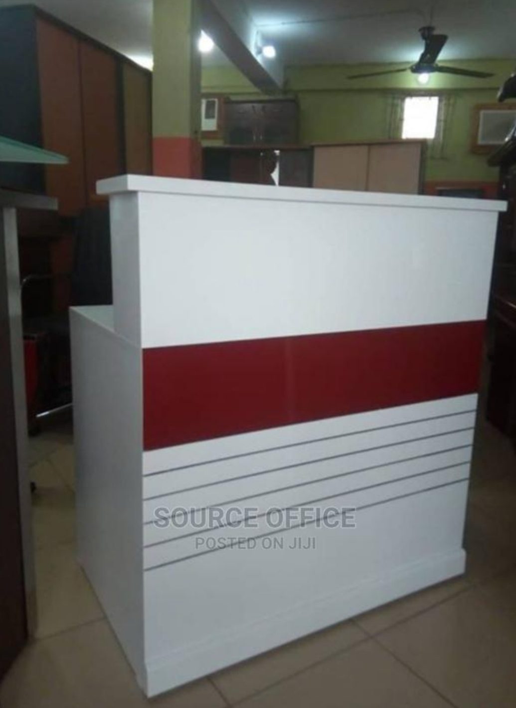 executive-reception-counter-for-businesses Stylish Office Reception Desk Kampala Uganda Storage Drawers - Image 1