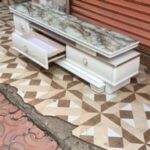 Executive TV Cabinet with Tempered Glass Top Uganda