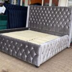 king study bed with cabinet
