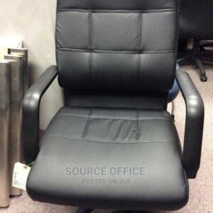 leather seat mesh back office chair