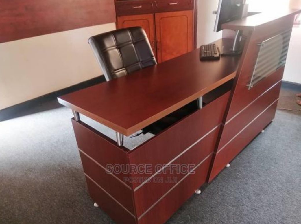 lockable-wooden-reception-desk Strong Build Reception Desk for Business Uganda Kampala - Image 1
