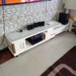 Premium Wooden TV Console with Mount Uganda