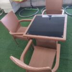 luxury garden swing chair with cushions