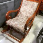 High-Back Upholstered Rocking Chair with Plush Cushions for Everyday Comfort