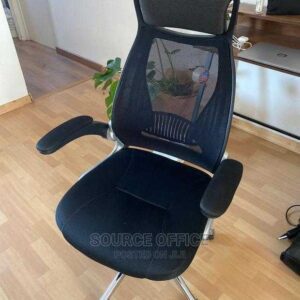 mesh office chair with padded seat